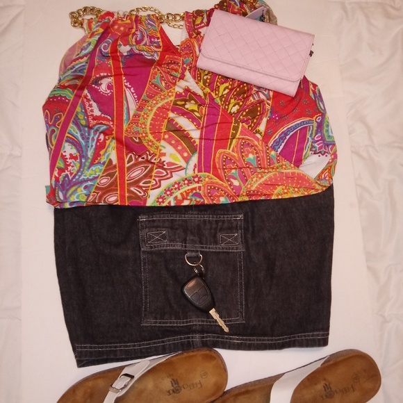 2/$30  Dockers Shorts Dark Wash SZ 16 - Picture 2 of 8